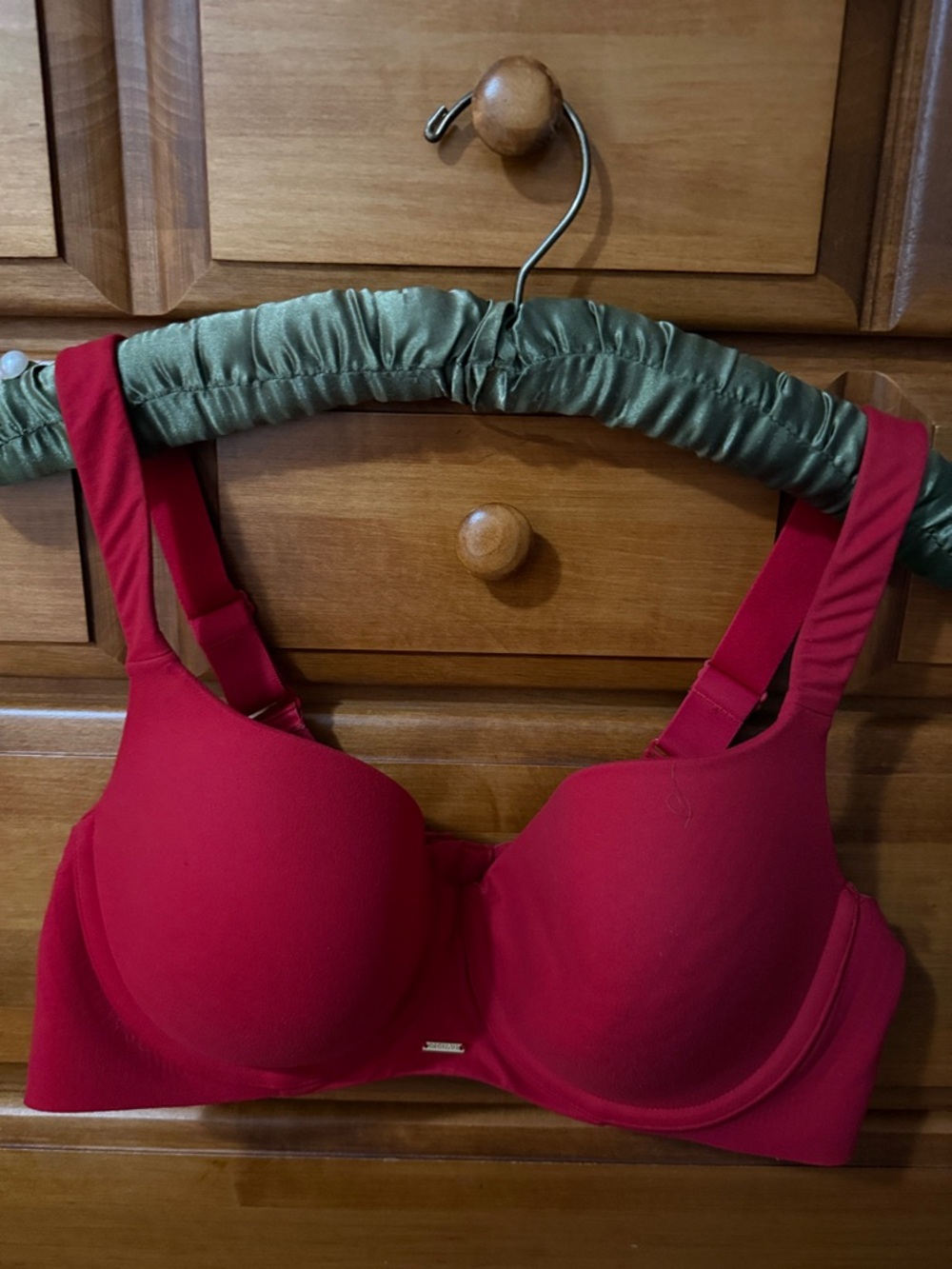 Lane Bryant Cacique Modern Luxe Balconette Bra 40C in Red